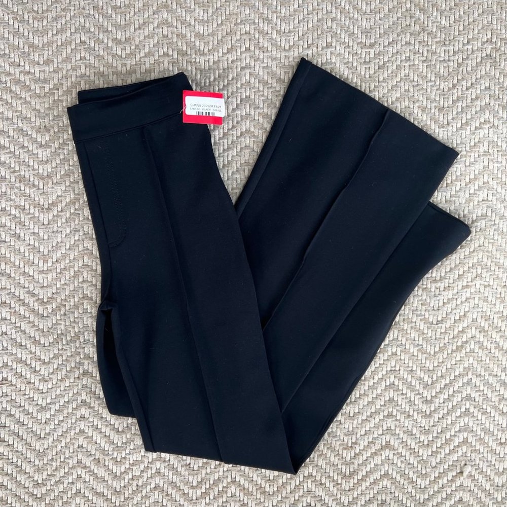Spanx Women's Perfect Pant Hi-Rise Flare Ponte 20252R Black Sz Small NWT $168